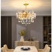 Modern Light Luxury Led Lotus Flower Crystal Ceiling Chandelier - Elegance For Living Rooms