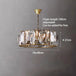 Versatile Dimmable Led Crystal Chandelier - Elegant Lighting Fixture In Gold Chrome And Black