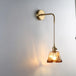 Modern Glass Wall Sconce Light Fixture - Elegant Bedroom Restaurant And Corridor Decor With Copper