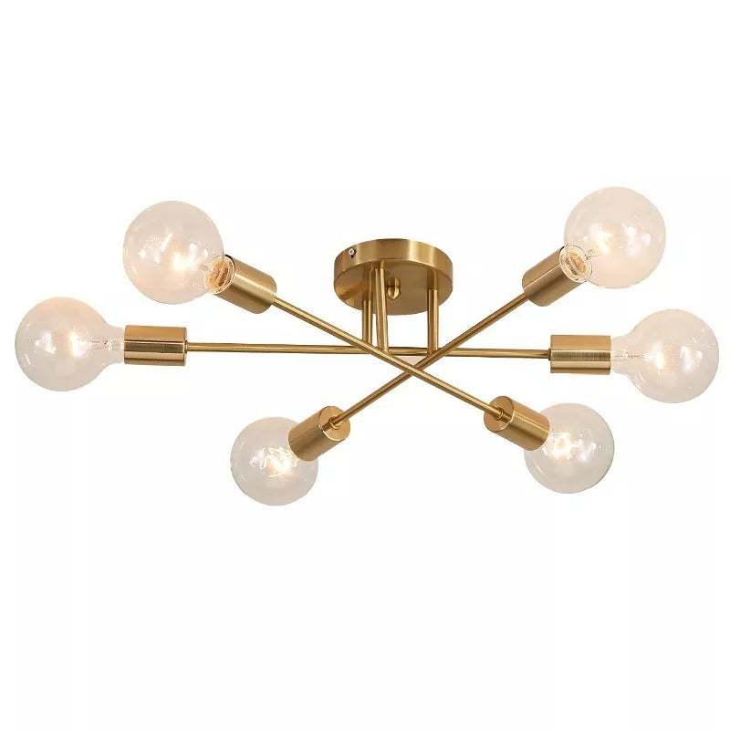 Eva’s Brushed Antique Gold Ceiling Light