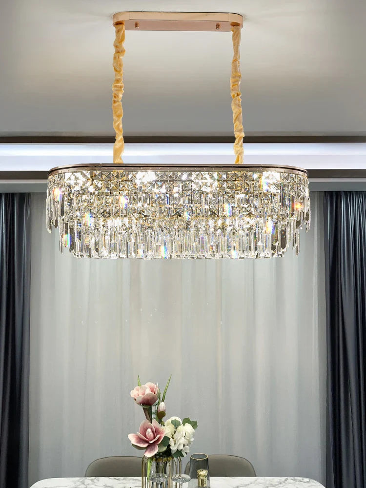 New Modern Crystal Chandelier - Effortless Elegance For Living Dining And Bedroom Spaces Chandelier