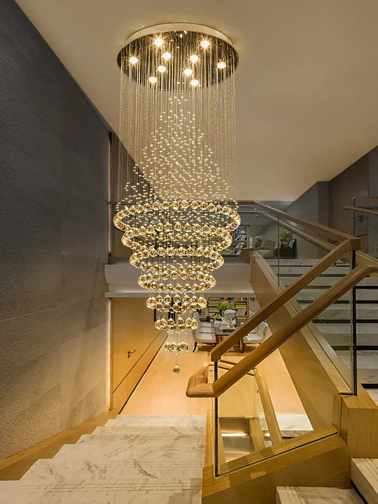 Starry Crystal Loft Chandelier - High - Quality Pendant Light For Elegant Spaces Chandelier