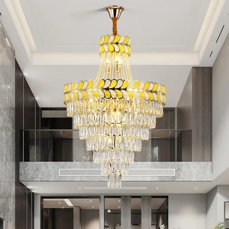 Postmodern Crystal Chandelier - Elegance For Living Rooms Villa Halls Duplex Stairwells And Middle