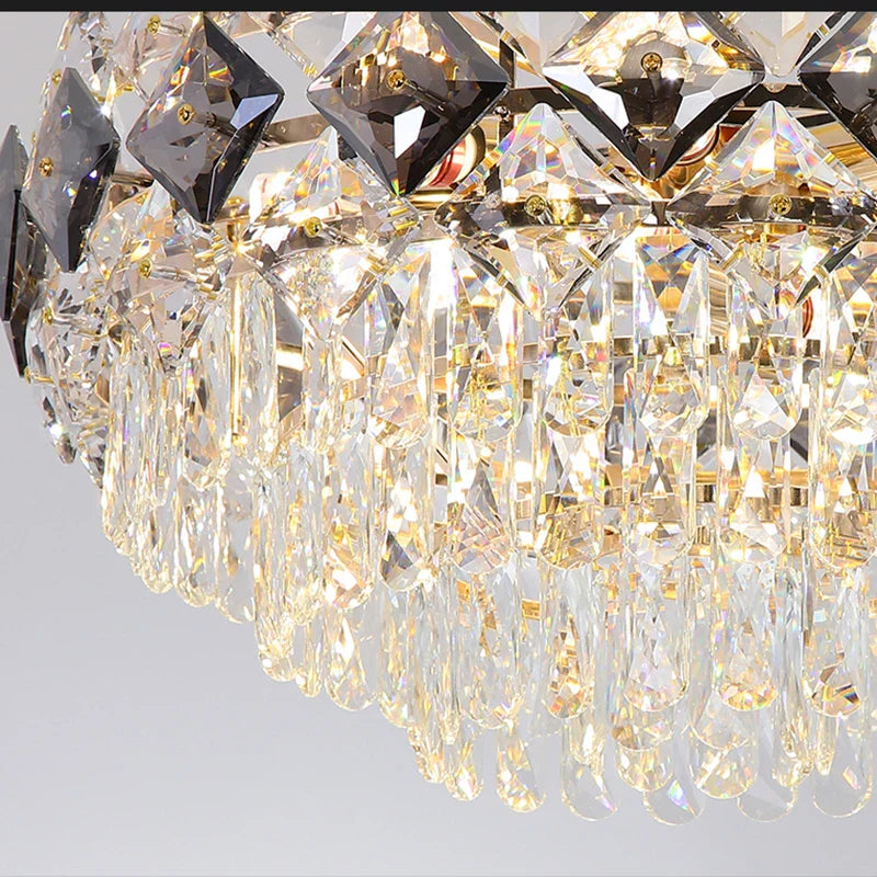 Modern Light Luxury Crystal Chandelier - A Stunning Main Lamp For Living Rooms Dining And Bedrooms