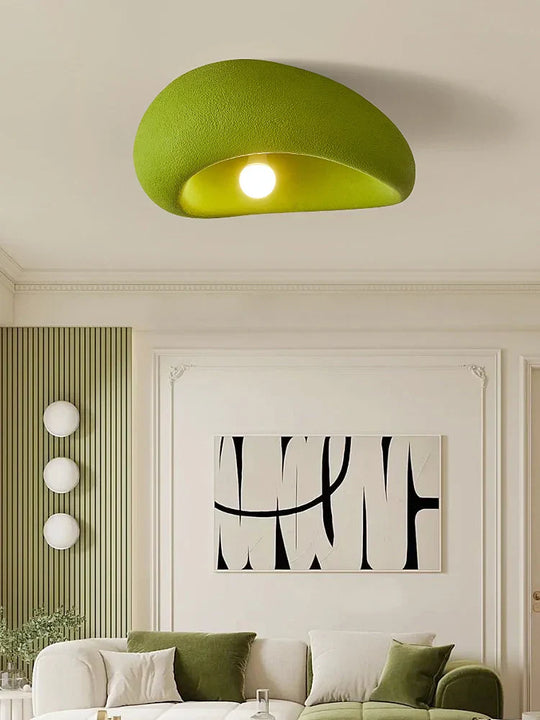 French Minimalist Wabi - Sabi Colorful Led Ceiling Light - Perfect For Bedrooms Studies And Living