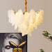 French Light And Luxury Restaurant Pendant Lamp - Postmodern Elegance With A Retro Glass Feather