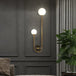 Elegant Modern Wall Lamp With Glass Ball Lampshade - Led Gold Luminaire Ideal For Home Decor Living