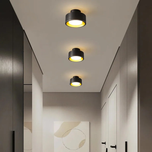 Modern Round Flush Mounted Led Ceiling Lamp - Minimalist Lighting For Bedroom Bathroom And Kitchen