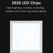 20W Led Flat Panel Light - Square Ceiling Lamp 300X300Mm Cold White Indoor Lighting Ac175 - 265V