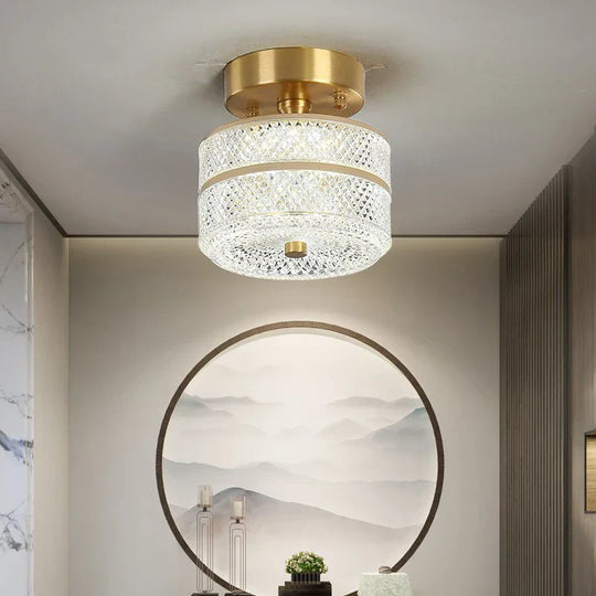 Sleek Modern Led Copper Ceiling Light - Stylish Home Decor Lighting For Living Spaces Corridors