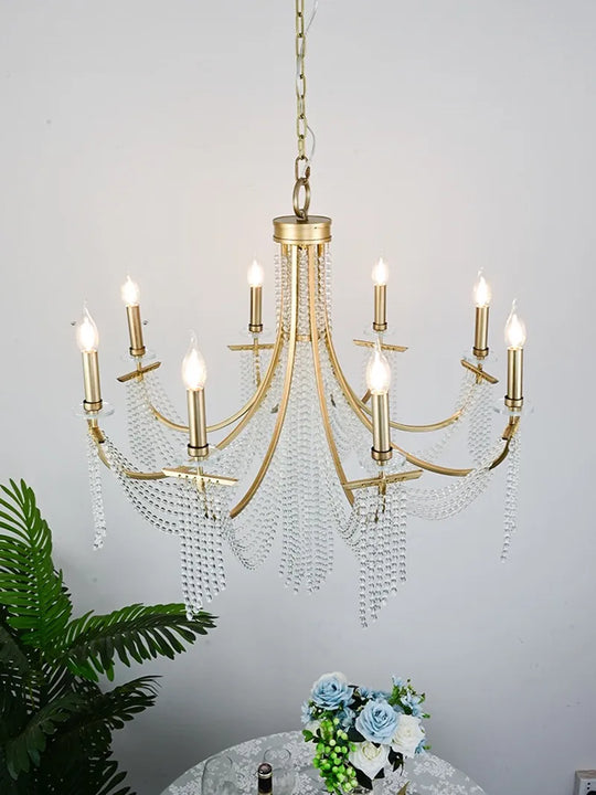 Candle Ceiling Chandeliers - Led Lustres For Classical Home Decoration Pendant Lighting In Living