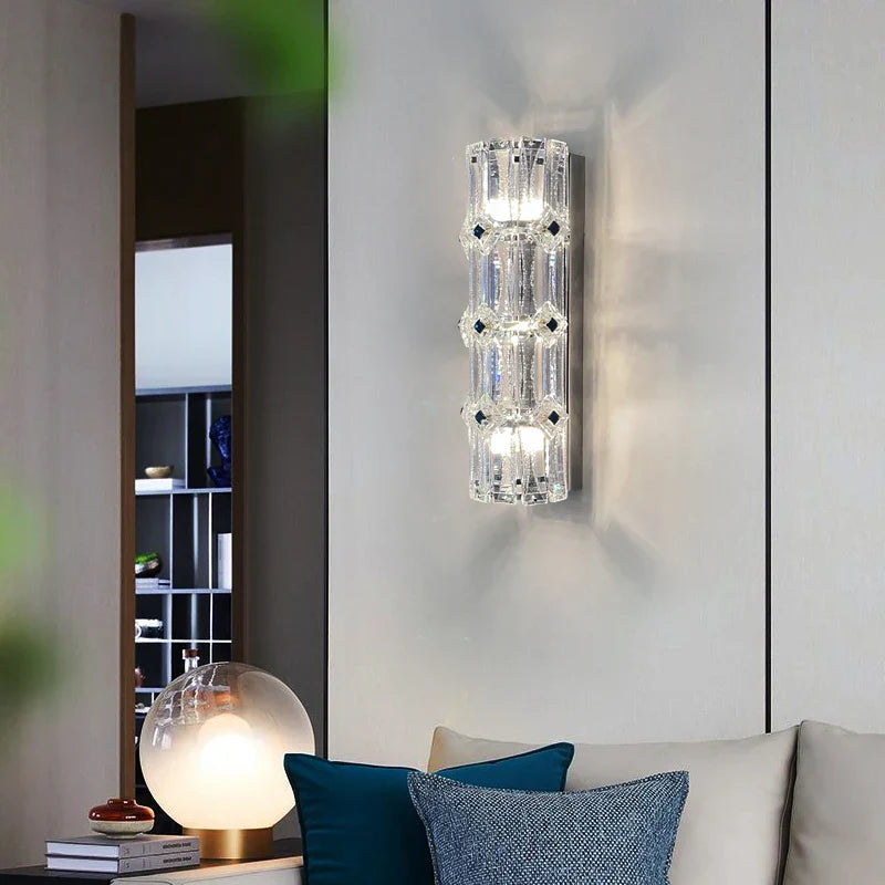 Mila Crystal Wall Lamp - Luxury Living Room And Bedroom Illumination Wall Lamp