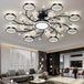 Black Ceiling Chandeliers - Modern Living Room And Hall Light Fixture With Romantic Starry Gold