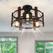 Modern Retro Ceiling Fan Light American Industrial Vintage Lamp 110V 260V Dining Room Bedroom