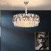 Elegant Crystal Chandelier With A Touch Of Light Luxury - Post - Modern Golden Beauty For Living