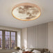 Nordic Led Ceiling Lamp - Wooden Moon Design Ideal For Aisle Balcony Bedroom Dining Room Stylish