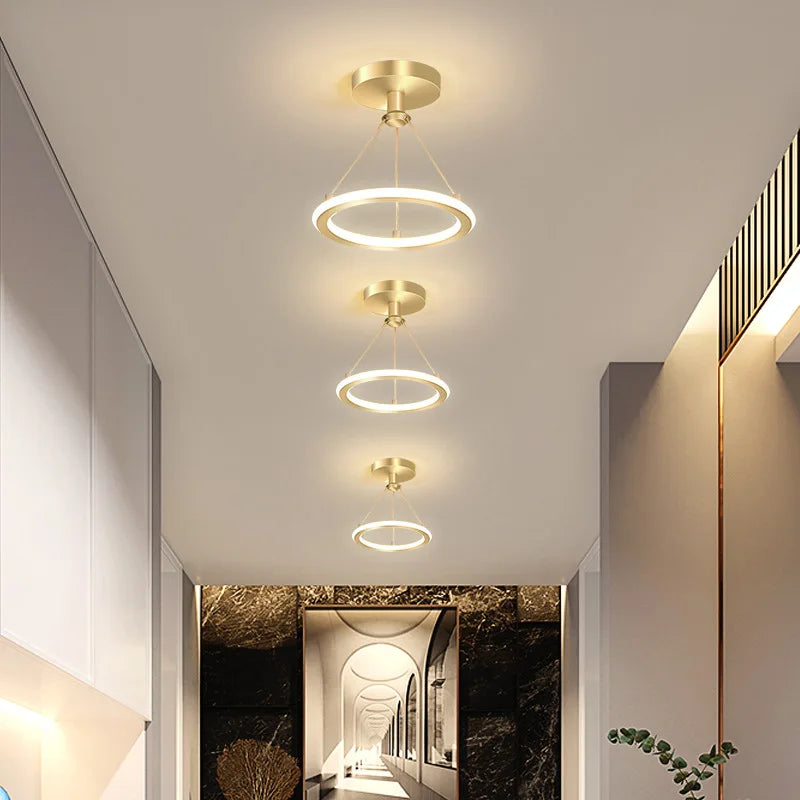 Aisle Entrance Way Corridor Led Ceiling Light - Modern Nordic Round Bistro Lamp Ideal For Indoor