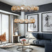 Modern Led Chandelier Lighting - Nordic Rock Glass Elegance For Living Rooms And More Pendant Lights