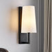 Modern Simple Bedroom Fabric Wall Lamp - Led Light For Corridor Aisle Study Bedside Fixtures Sconce