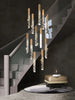 Led Modern Staircase Chandelier - Creative Lighting For Duplex Loft And Villas Pendant Lights