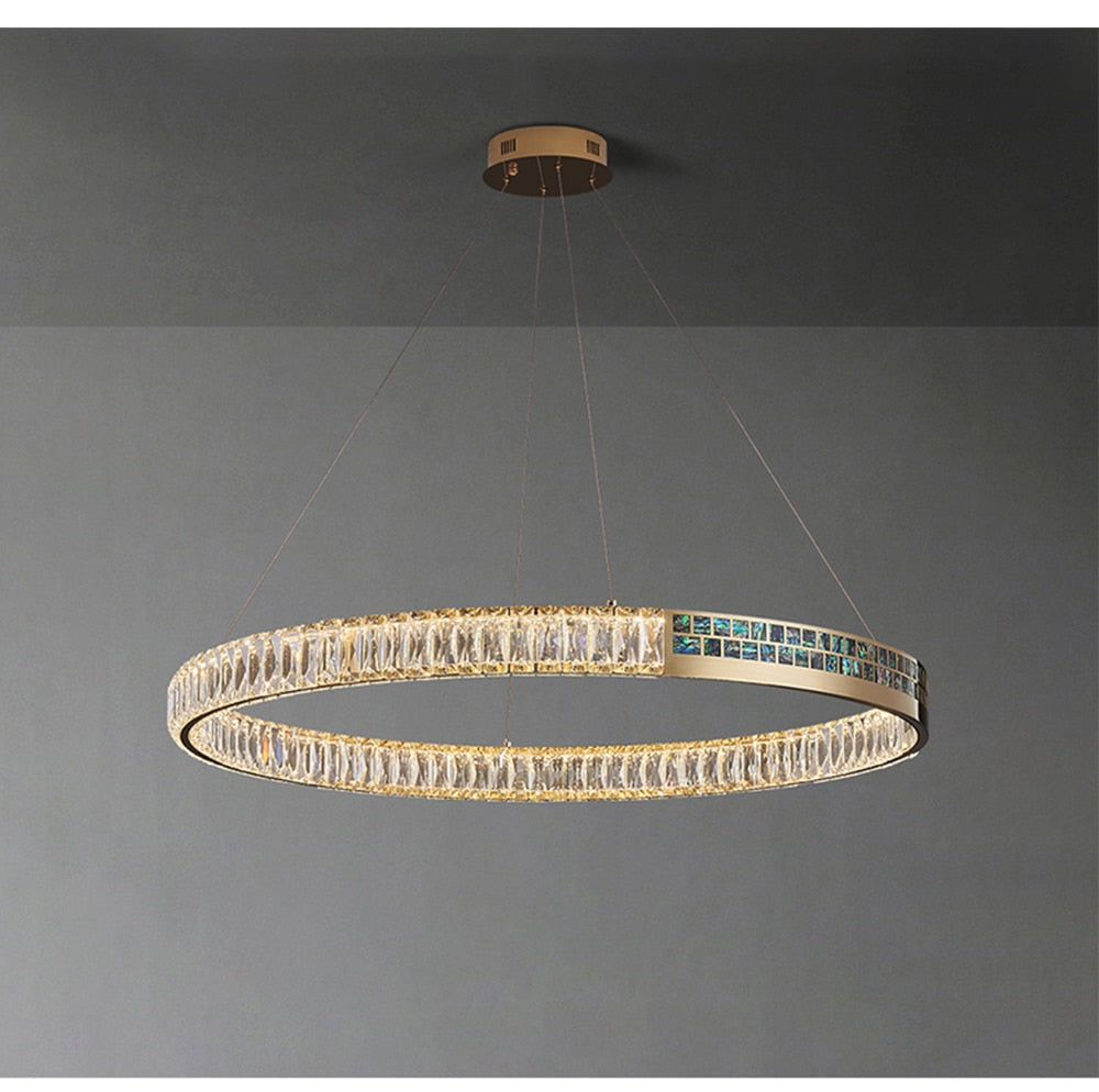 Evelyn’s Elegance Chandelier - Chic Wall/Pendant Light With Luxurious Shell Design