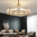 Zoe’s K9 Crystal Modern Glass Chandelier - Copper Luxury Hanging Lamp Chandelier