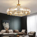 Zoe’s K9 Crystal Modern Glass Chandelier - Copper Luxury Hanging Lamp Chandelier