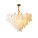 French Light And Luxury Restaurant Pendant Lamp - Postmodern Elegance With A Retro Glass Feather