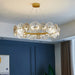 Sleek Postmodern Gold Electroplated Dining Chandelier - G9 Lighting For Bedrooms And Living Rooms