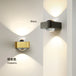 Square Copper Bedroom Wall Lamp - Modern High - End Luxury Led Light For Living Room Double Head