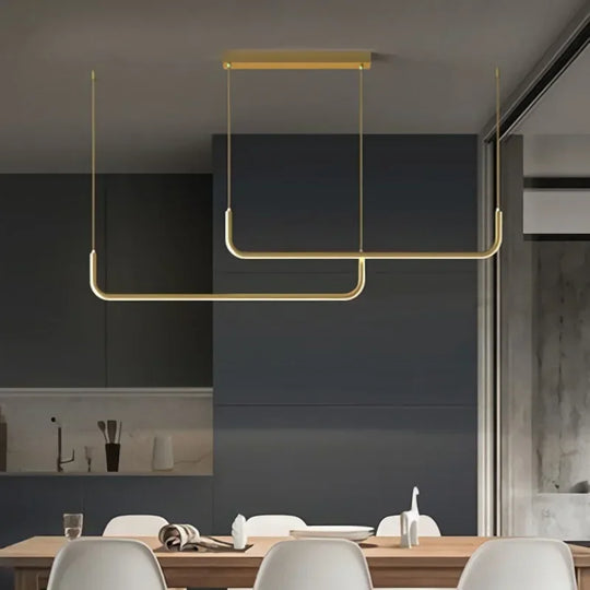 Modern Led Ceiling Chandelier - Dimmable For Table Dining Room Kitchen Minimalist Pendant Lamps