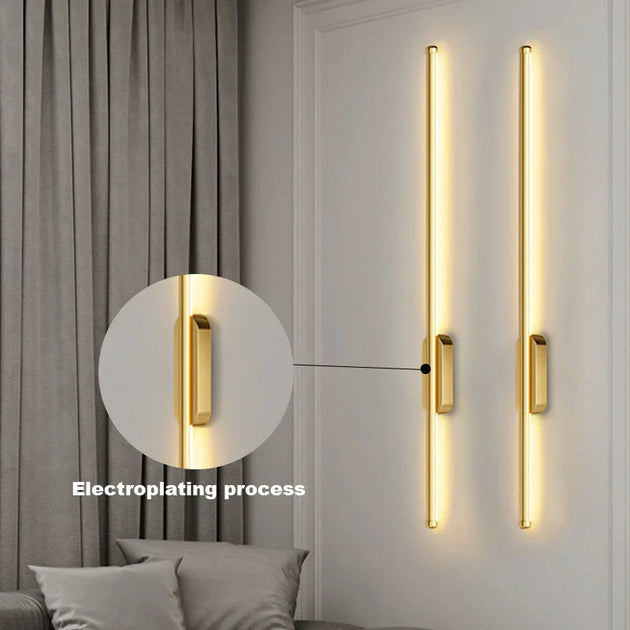 Sleek Modern Nordic Led Wall Lights - Minimalist Elegance For Living Rooms Bedrooms Corridors And