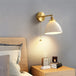 Nordic Home Decoration Bedside Ceramic Wall Light - Led Fixture With Pull Switch For Living Room