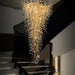 Luxury Crystal Chandelier - Modern Led Ceiling Lighting For Restaurants Villas Staircases Halls