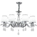 Elegant European Chrome Crystal Chandelier - A Postmodern Simple Fixture For Living Rooms Dining