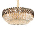 Luxury Living Room Crystal Chandelier - Elegance In Round Gold Design With Led Illumination