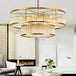 Luxurious Plate Gold Led E14 Chandelier - Elevate Your Living Room With Pendant Lighting Chandelier