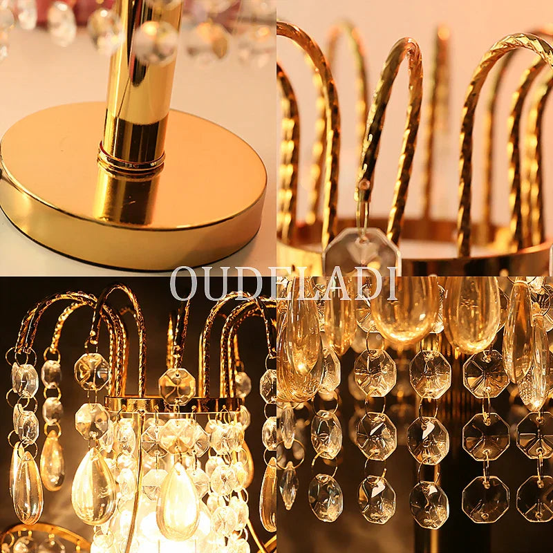 Luxury Crystal Table Lamps - Elegant Home Decor And Wedding Lighting Lamp