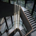 Harper’s Black Stair Long Led Chandelier - A Modern Masterpiece For Elegance And Sophistication