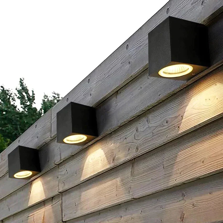 Déborah’s 3W/6W Led Aluminum Wall Lamp - Modern Square Outdoor Waterproof Sconce Bl22 Lamps