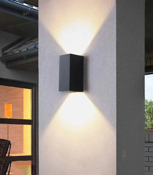 Déborah’s 3W/6W Led Aluminum Wall Lamp - Modern Square Outdoor Waterproof Sconce Bl22 Lamps